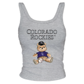 Colorado Rockies Teddy Ribbed Tank - Tiny Turnip