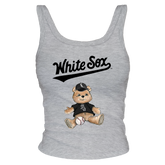 Chicago White Sox Teddy Ribbed Tank - Tiny Turnip