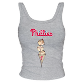 Philadelphia Phillies Triple Scoop Ribbed Tank - Tiny Turnip