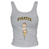 Pittsburgh Pirates Triple Scoop Ribbed Tank - Tiny Turnip