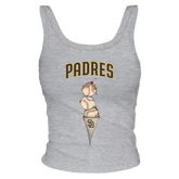 San Diego Padres Triple Scoop Ribbed Tank - Tiny Turnip