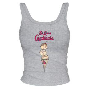 St. Louis Cardinals Triple Scoop Ribbed Tank