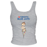 Toronto Blue Jays Triple Scoop Ribbed Tank - Tiny Turnip