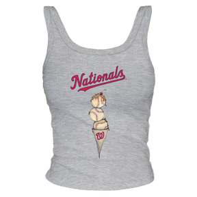 Washington Nationals Triple Scoop Ribbed Tank