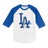 LA Walk Off Chelsea Freeman Dodgers 3/4 Royal Blue Sleeve Raglan