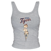 Detroit Tigers Triple Scoop Ribbed Tank