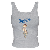 Kansas City Royals Triple Scoop Ribbed Tank - Tiny Turnip