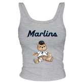 Miami Marlins Teddy Ribbed Tank - Tiny Turnip