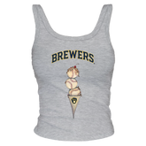 Milwaukee Brewers Triple Scoop Ribbed Tank