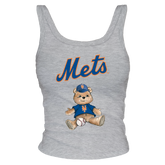 New York Mets Teddy Ribbed Tank - Tiny Turnip