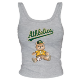 Oakland Athletics Teddy Ribbed Tank - Tiny Turnip