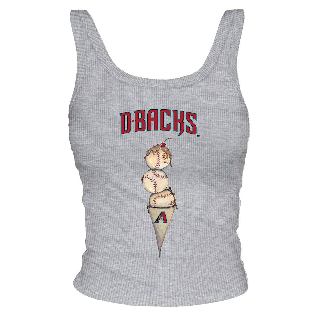 Arizona Diamondbacks Triple Scoop Ribbed Tank