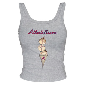 Atlanta Braves Triple Scoop Ribbed Tank
