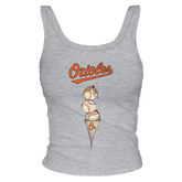 Baltimore Orioles Triple Scoop Ribbed Tank - Tiny Turnip