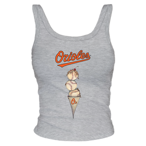 Baltimore Orioles Triple Scoop Ribbed Tank