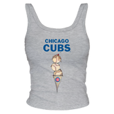 Chicago Cubs Triple Scoop Ribbed Tank - Tiny Turnip