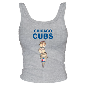Chicago Cubs Triple Scoop Ribbed Tank