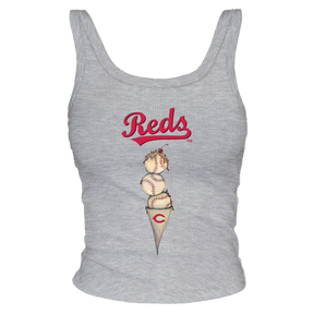 Cincinnati Reds Triple Scoop Ribbed Tank