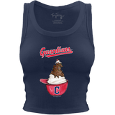 Cleveland Guardians Sundae Helmet Crop Tank