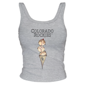 Colorado Rockies Triple Scoop Ribbed Tank