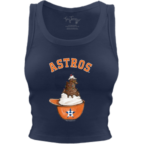 Houston Astros Sundae Helmet Crop Tank - Tiny Turnip