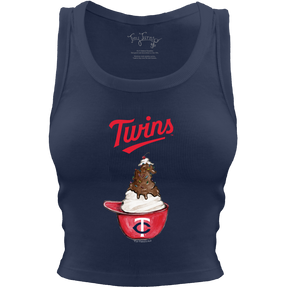 Minnesota Twins Sundae Helmet Crop Tank - Tiny Turnip