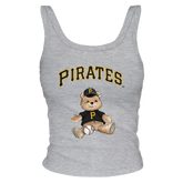 Pittsburgh Pirates Teddy Ribbed Tank - Tiny Turnip