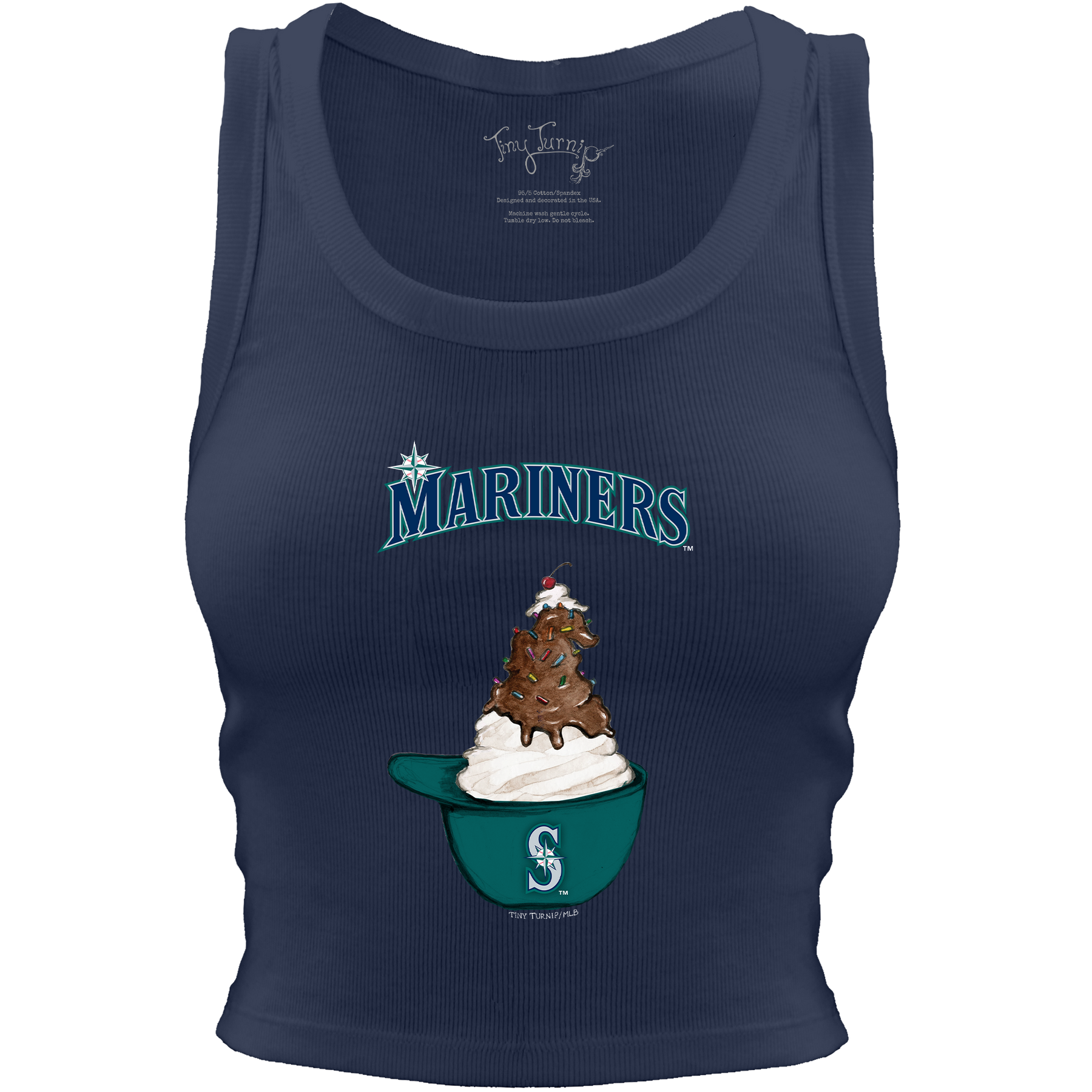 Seattle Mariners Sundae Helmet Crop Tank