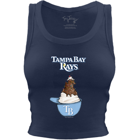 Tampa Bay Rays Sundae Helmet Crop Tank - Tiny Turnip