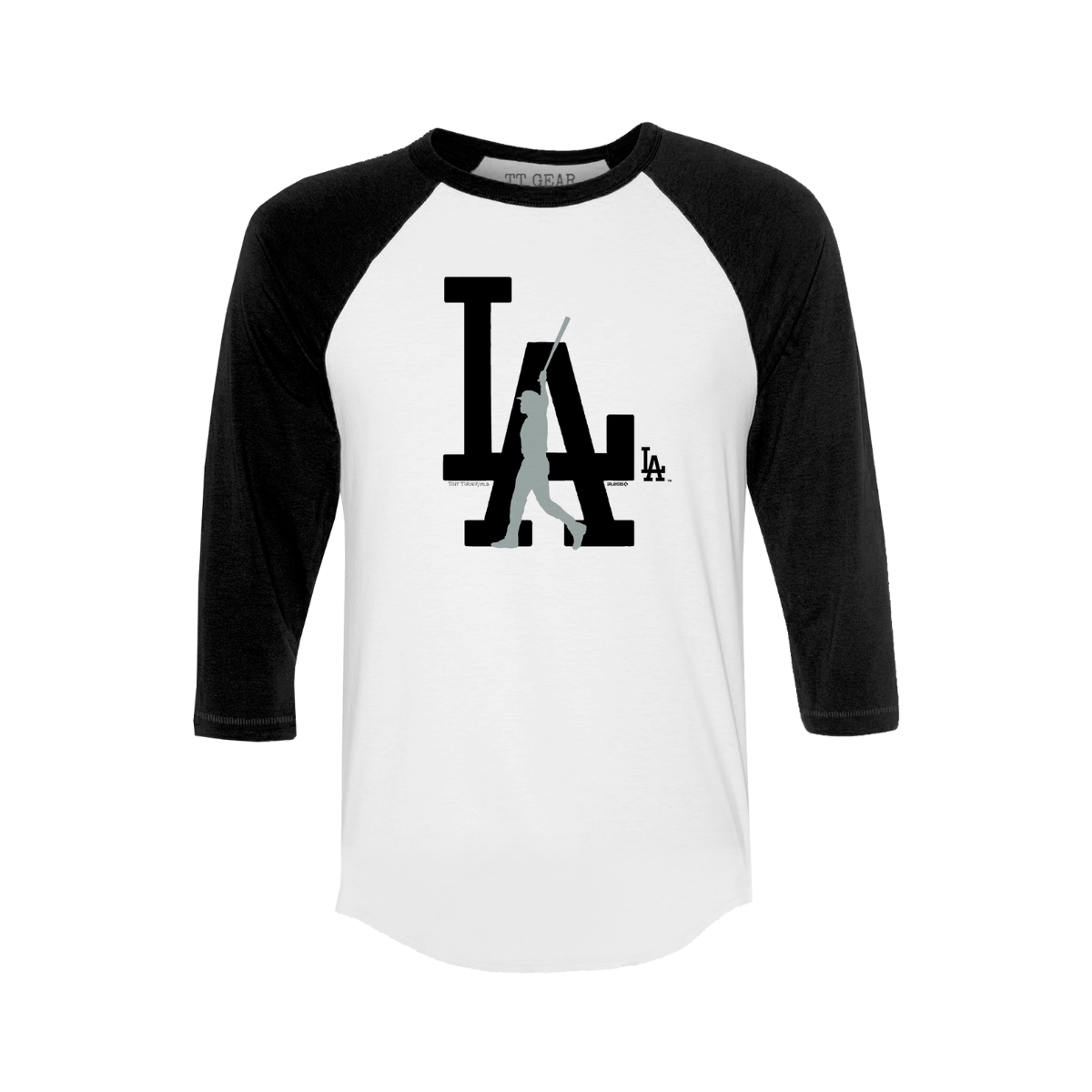 LA Walk Off Chelsea Freeman Dodgers 3/4 Black Sleeve Raglan