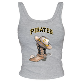 Pittsburgh Pirates Cowboy Boot Ribbed Tank