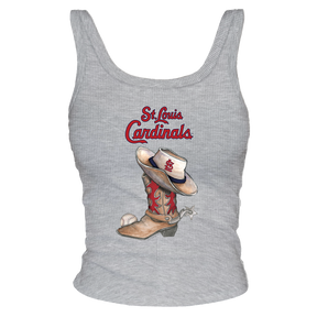 St. Louis Cardinals Cowboy Boot Ribbed Tank