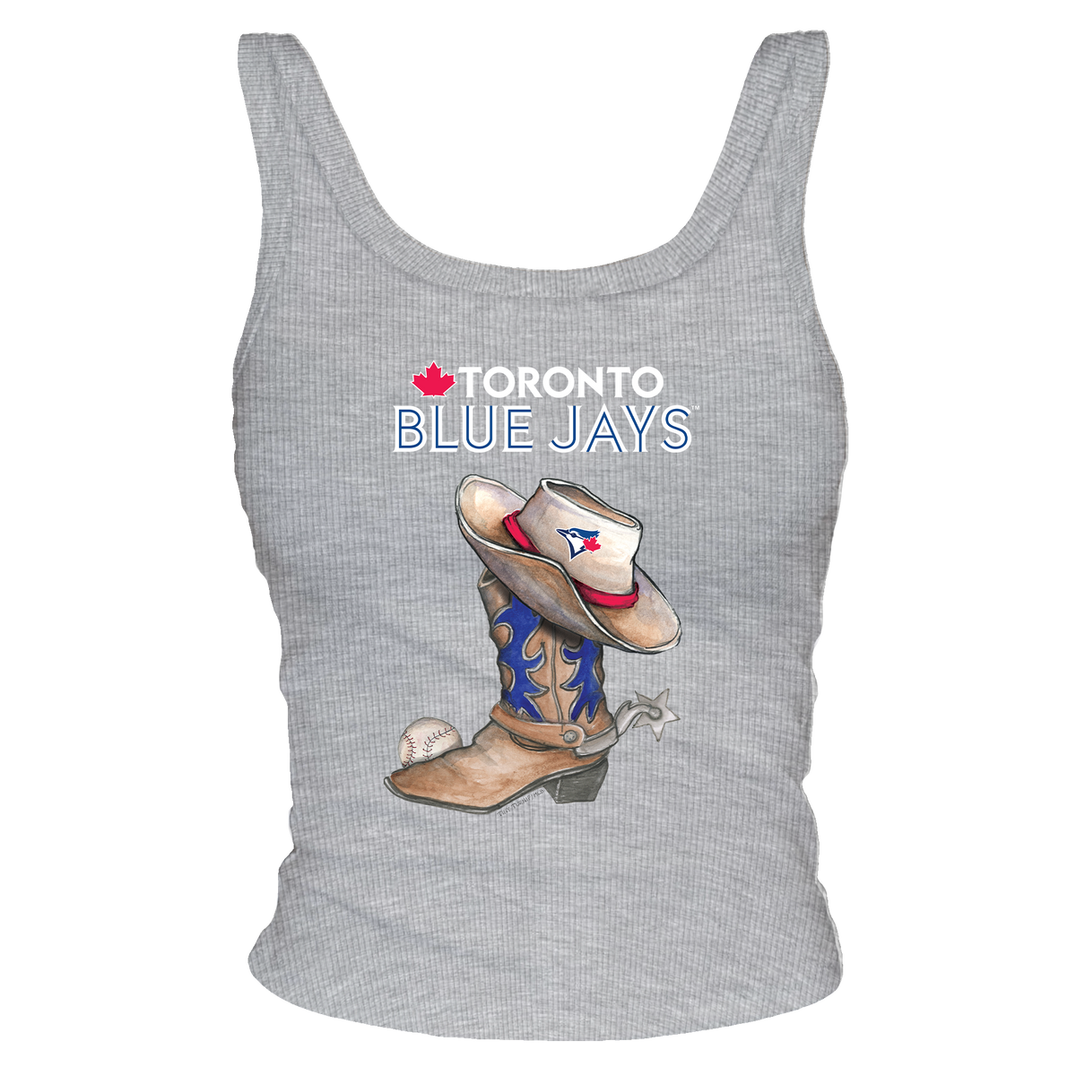 Toronto Blue Jays Cowboy Boot Ribbed Tank