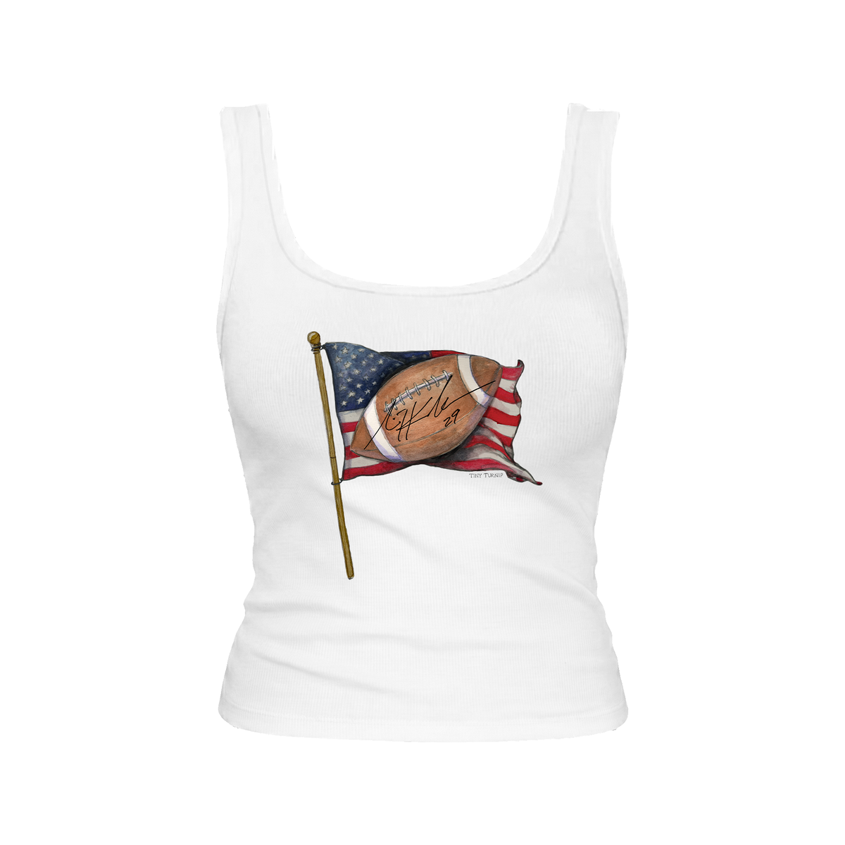 VIP Football: Flag w/ Signature - Emmy Tank