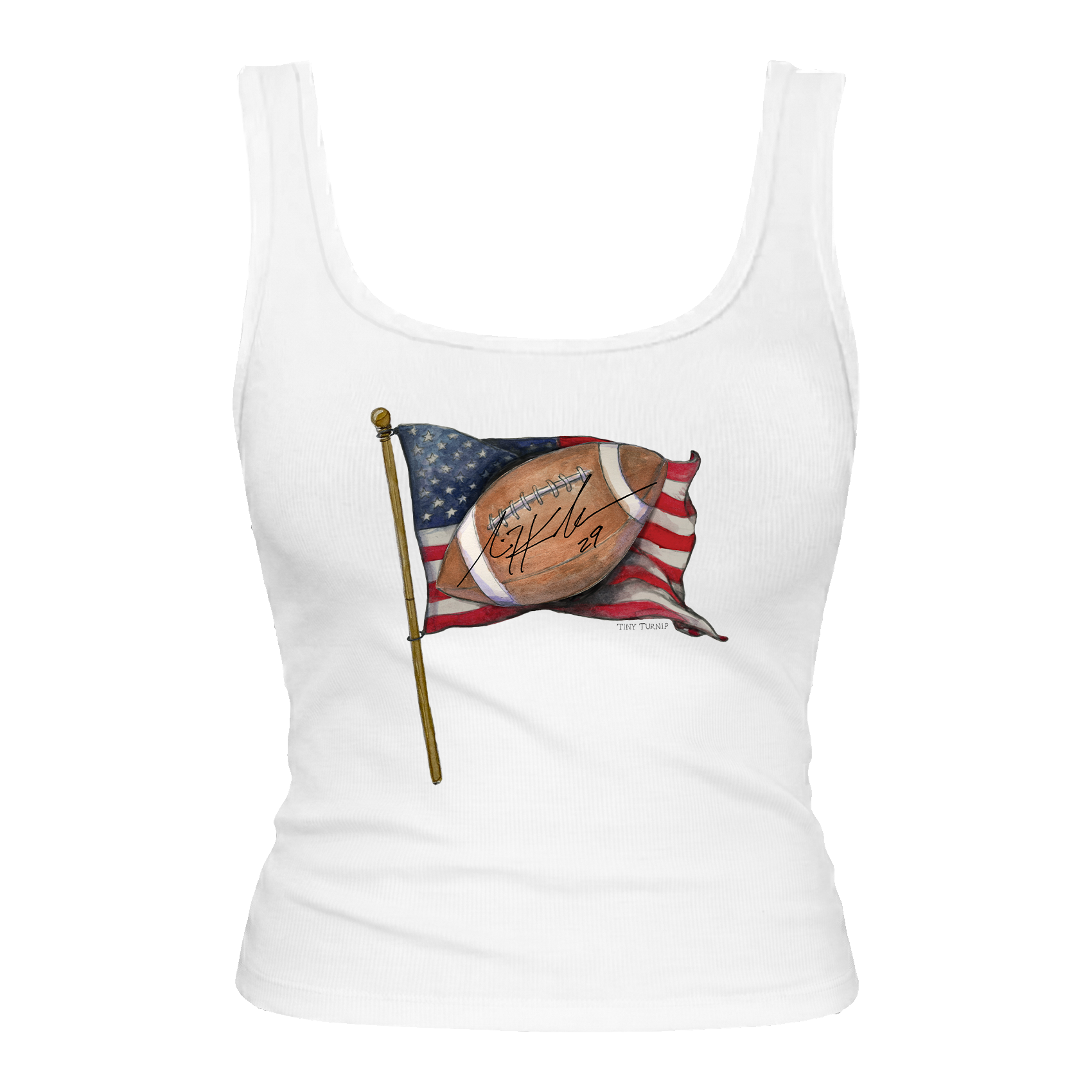 VIP Football: Flag w/ Signature - Emmy Tank