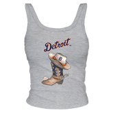 Detroit Tigers Cowboy Boot Ribbed Tank