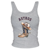Houston Astros Cowboy Boot Ribbed Tank