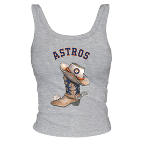 Houston Astros Cowboy Boot Ribbed Tank