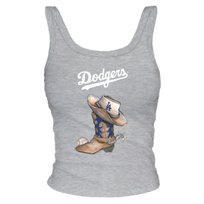 Los Angeles Dodgers Cowboy Boot Ribbed Tank