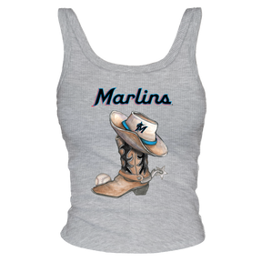 Miami Marlins Cowboy Boot Ribbed Tank