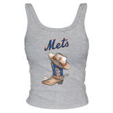 New York Mets Cowboy Boot Ribbed Tank