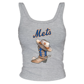 New York Mets Cowboy Boot Ribbed Tank