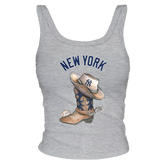 New York Yankees Cowboy Boot Ribbed Tank