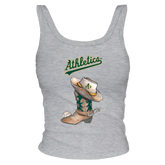 Oakland Athletics Cowboy Boot Ribbed Tank