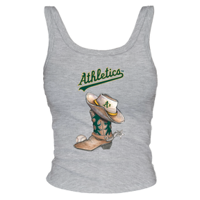 Oakland Athletics Cowboy Boot Ribbed Tank