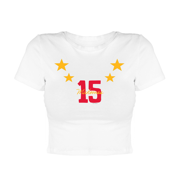 VIP Football: 4 Star - Candice Fitted Crop Tee