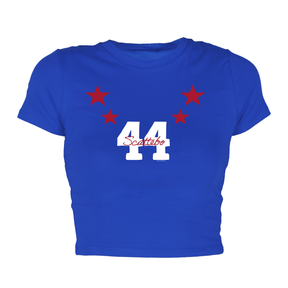 VIP Football: 4 Star - Candice Fitted Crop Tee