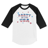 Party in the USA 3/4 Black Sleeve Raglan