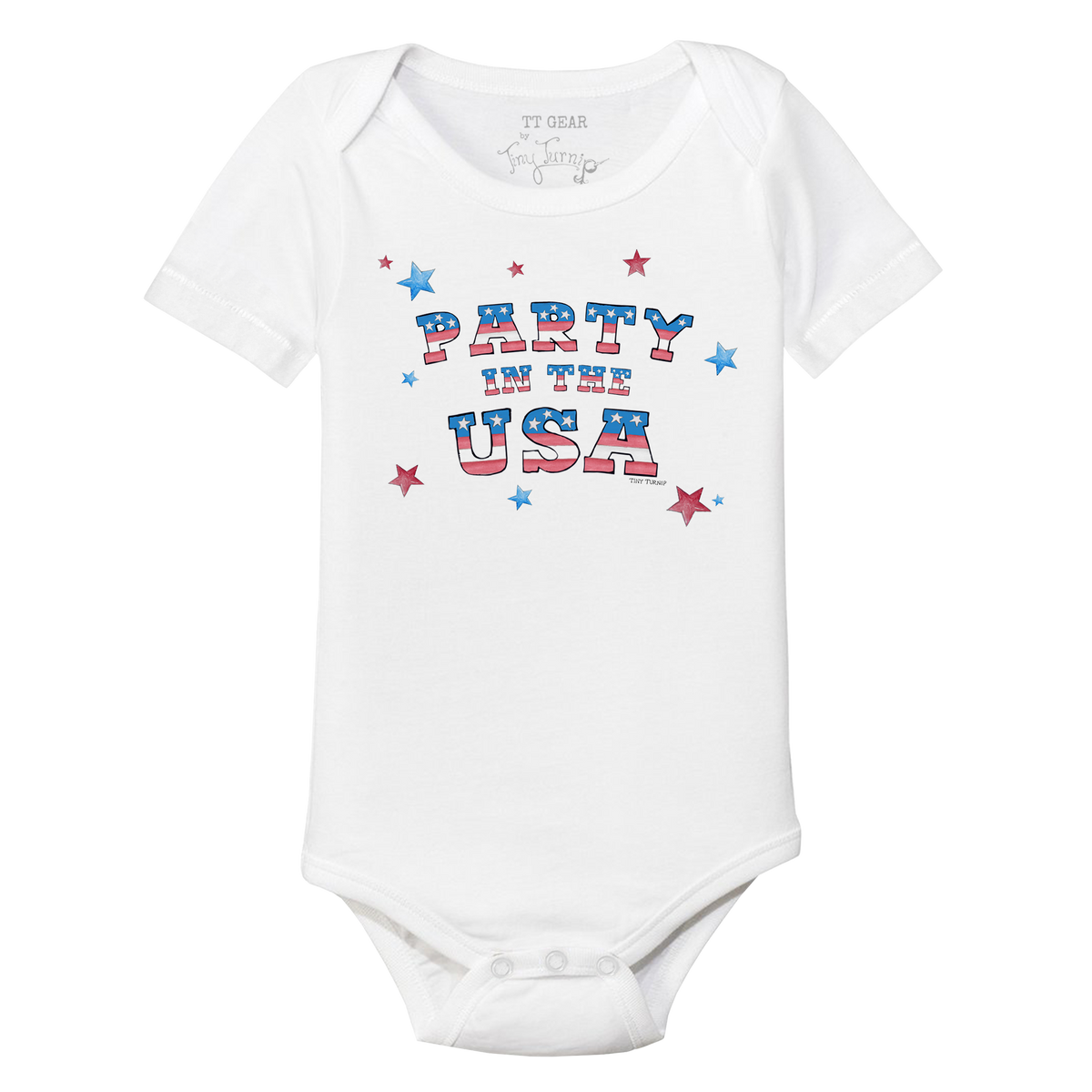 Party in the USA Short Sleeve Snapper