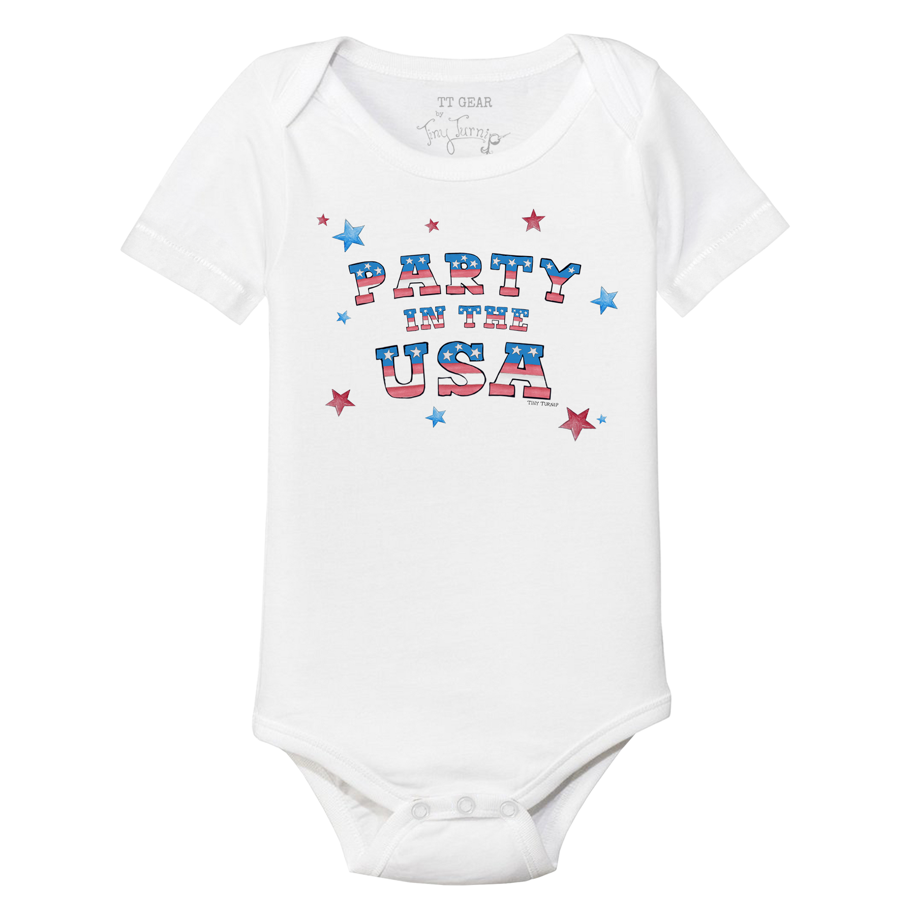 Party in the USA Short Sleeve Snapper